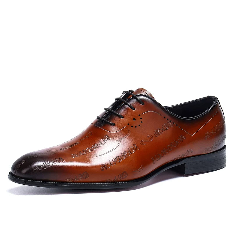 Men's Genuine Leather Leather Shoes, British Style, Business