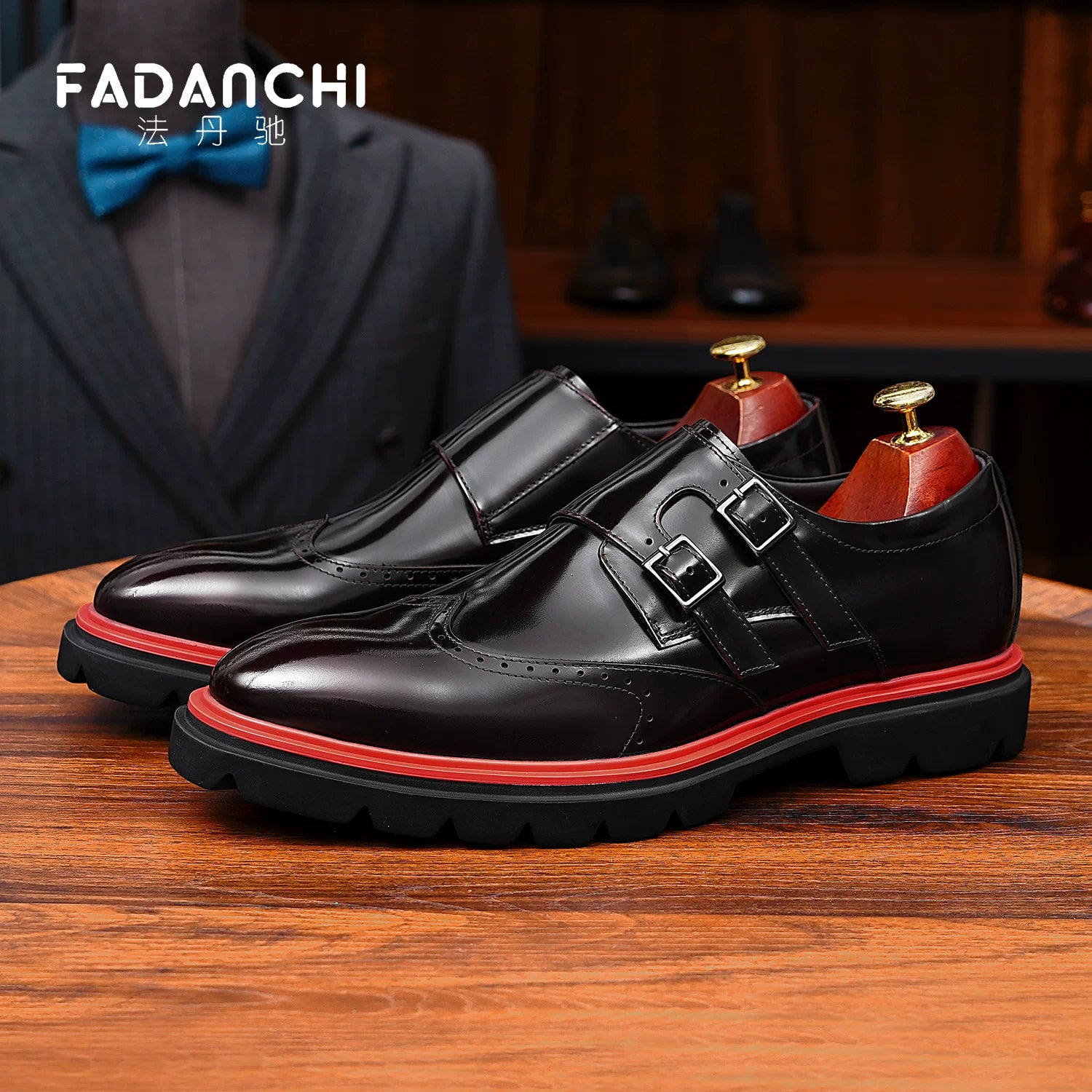 Men's Patent Leather Leather Shoes, Glossy, Business