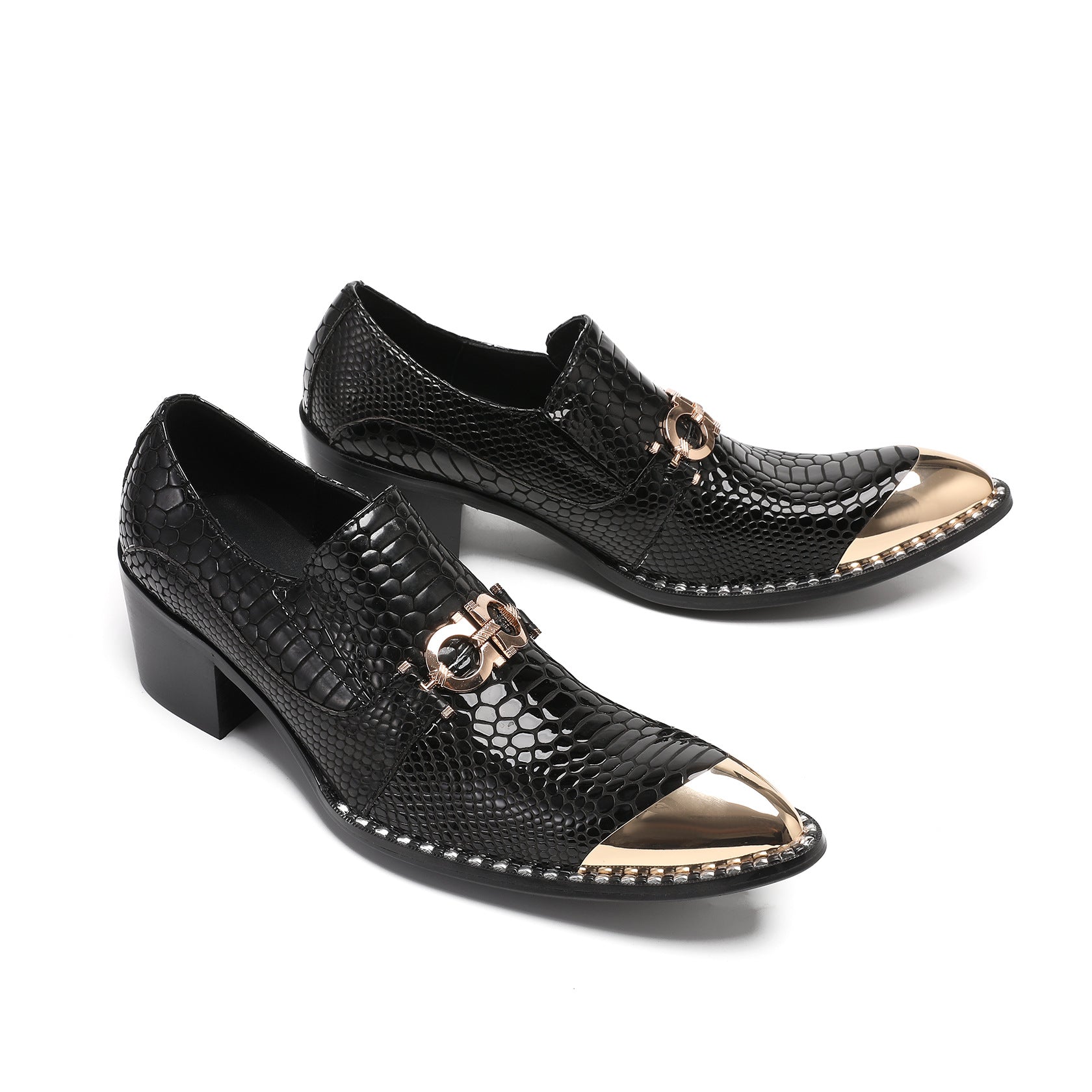 Men's Black Genuine Leather Shoes – Business, Wedding