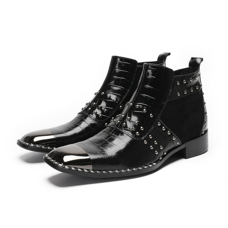 Men's Leather Martin Boots, Breathable, British Style, Style 65