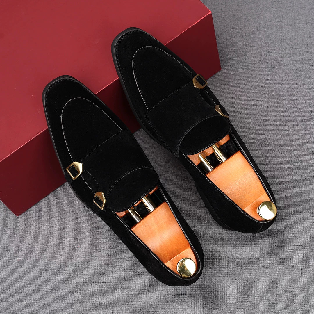 Men's Suede Loafers, Height Increasing, Slip-On