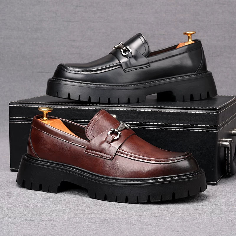 Men's Loafers, Height Increasing, Thick Sole