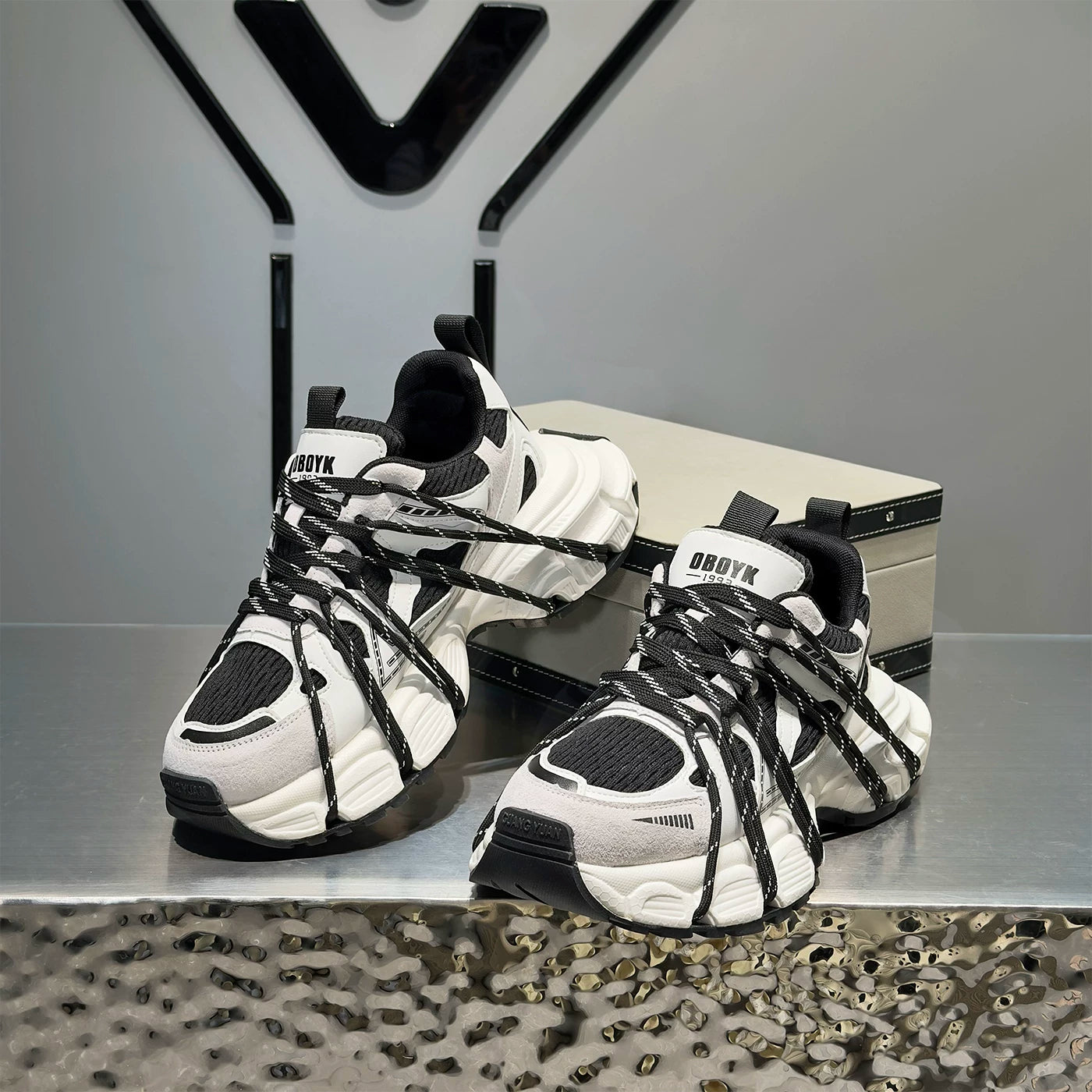 Men's Height-Increasing Platform Breathable Chunky Dad Sneakers Summer