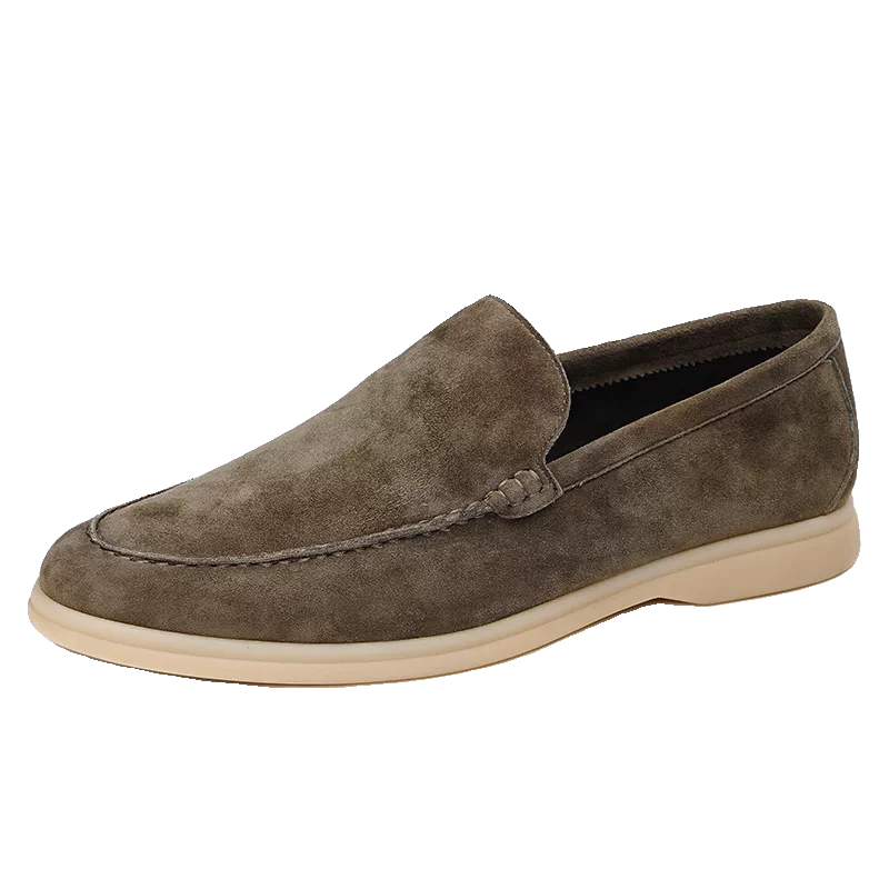 Men's Genuine Leather Loafers, Breathable, Slip-On