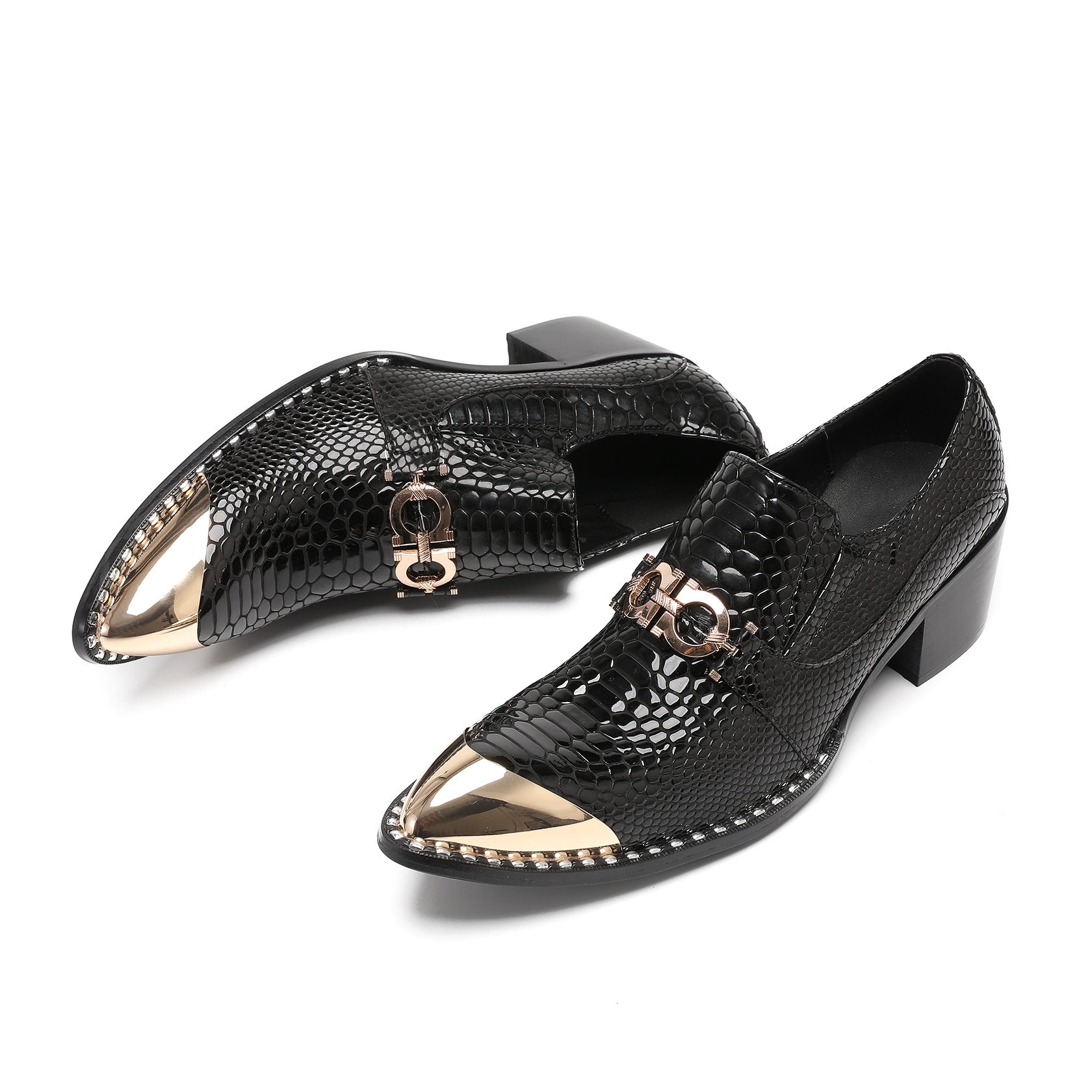 Men's Black Genuine Leather Shoes – Business, Wedding