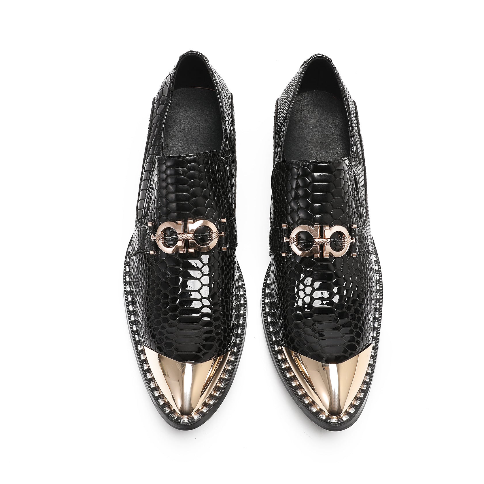 Men's Black Genuine Leather Shoes – Business, Wedding
