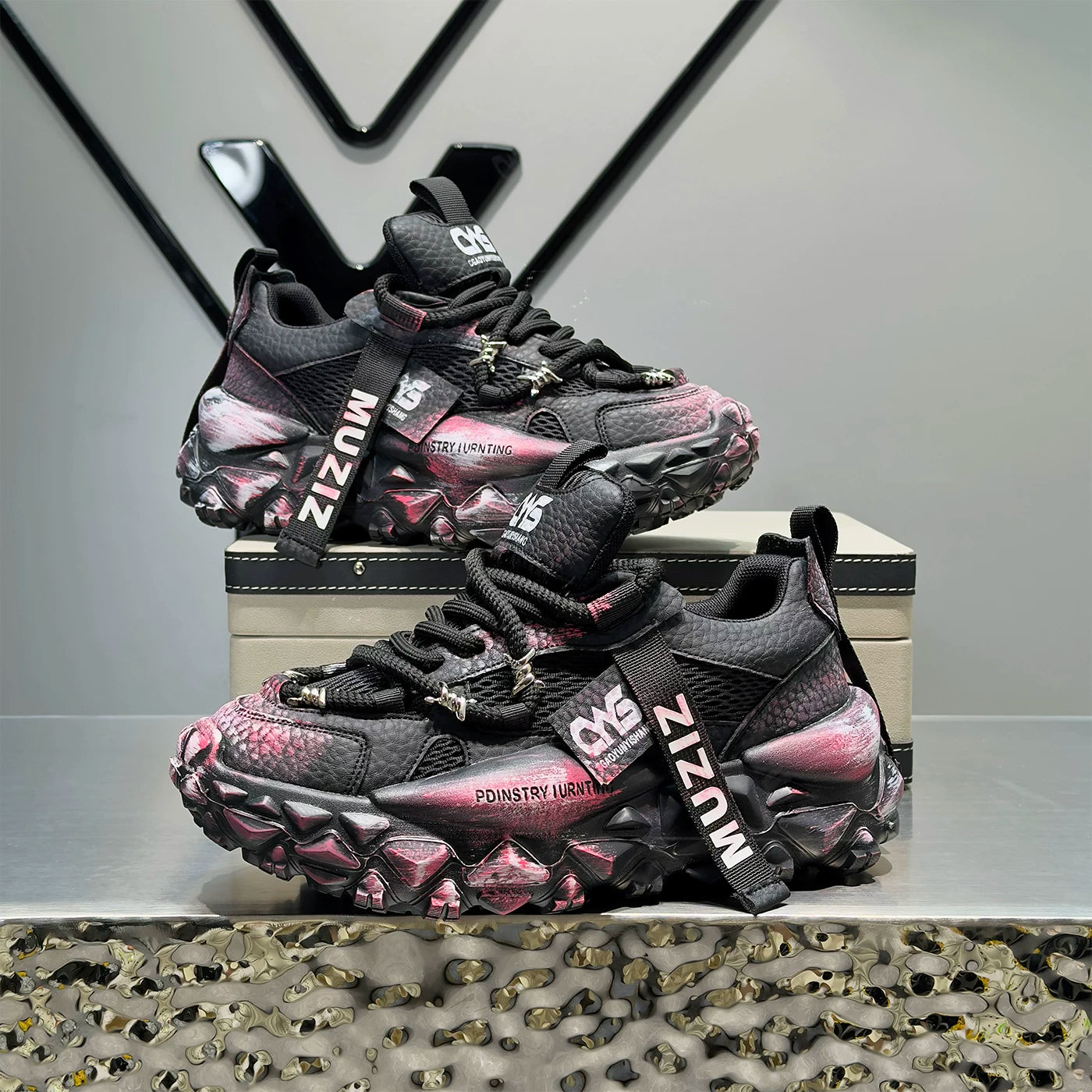 Men's Height-Increasing Retro Chunky Dad Sneakers 2026 Summer