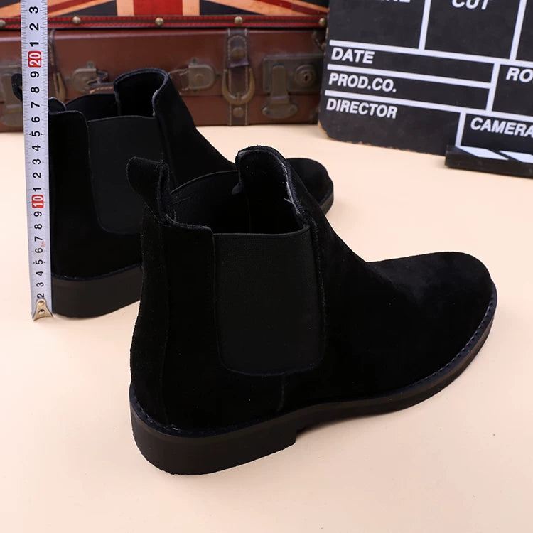 Men's Brown Martin Boots, Height Increasing