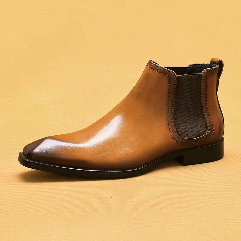 Men's Genuine Leather Martin Boots, British Style