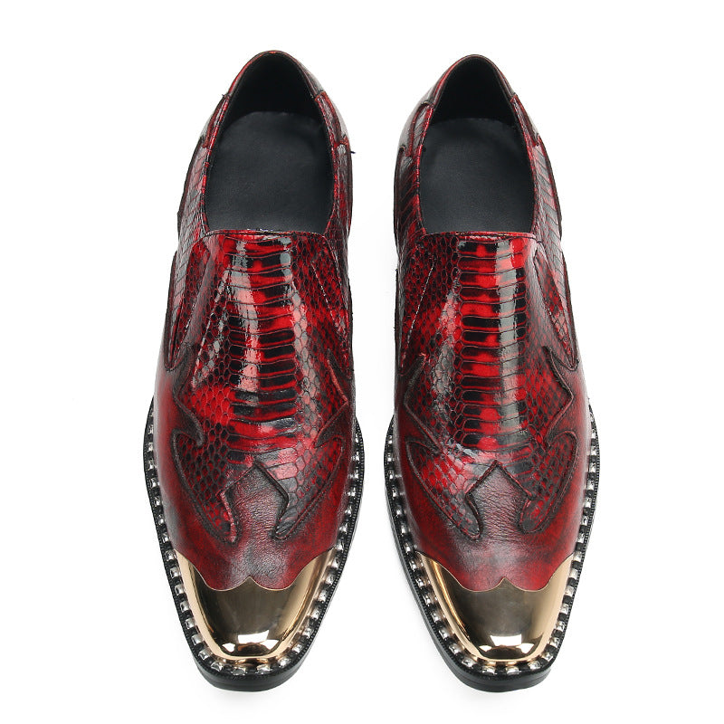 Doudou shoes men's cowhide 2023 new slip-on slip-ons casual brand Korean leather shoes British driving trendy shoes
