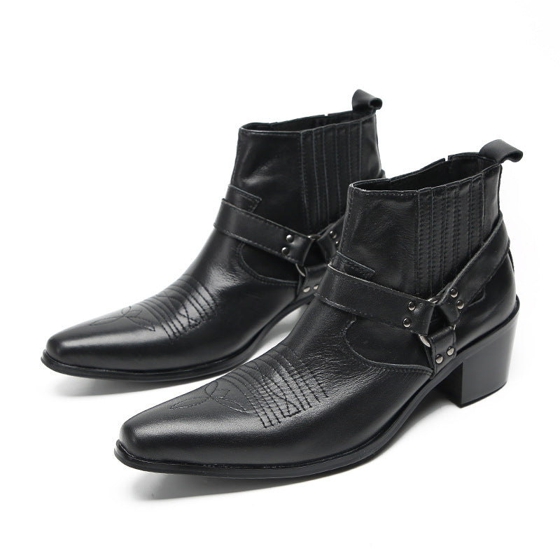 Men's Black Chelsea Boots – Pointed Toe, British Style
