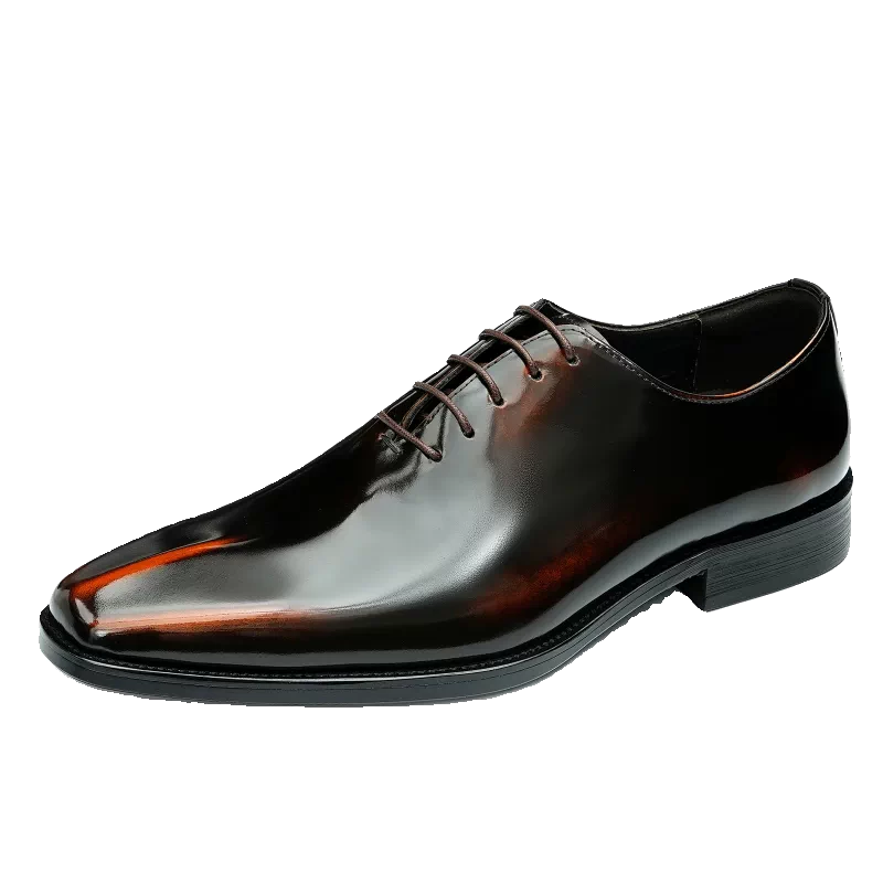 Men's Genuine Leather Leather Shoes, Patent Leather, Glossy