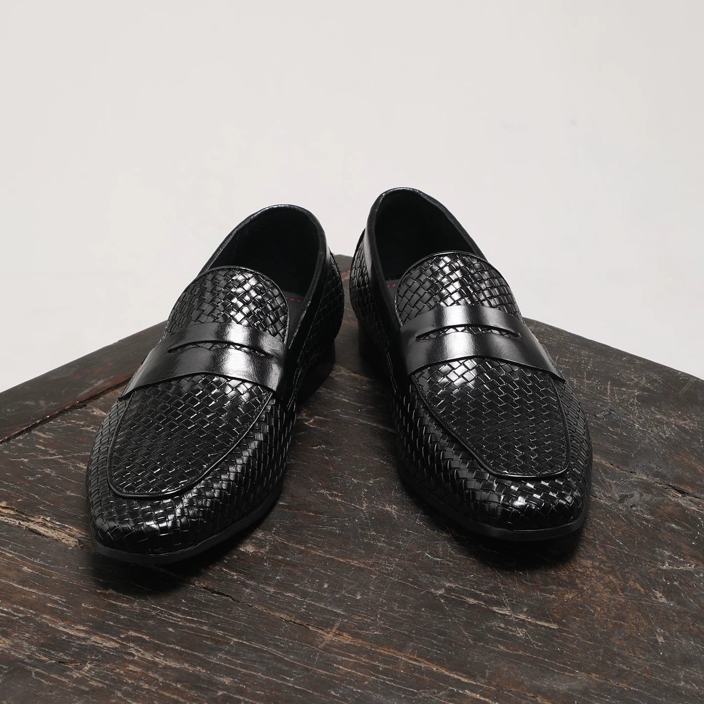Men's Genuine Leather Loafers, Breathable, Square Toe