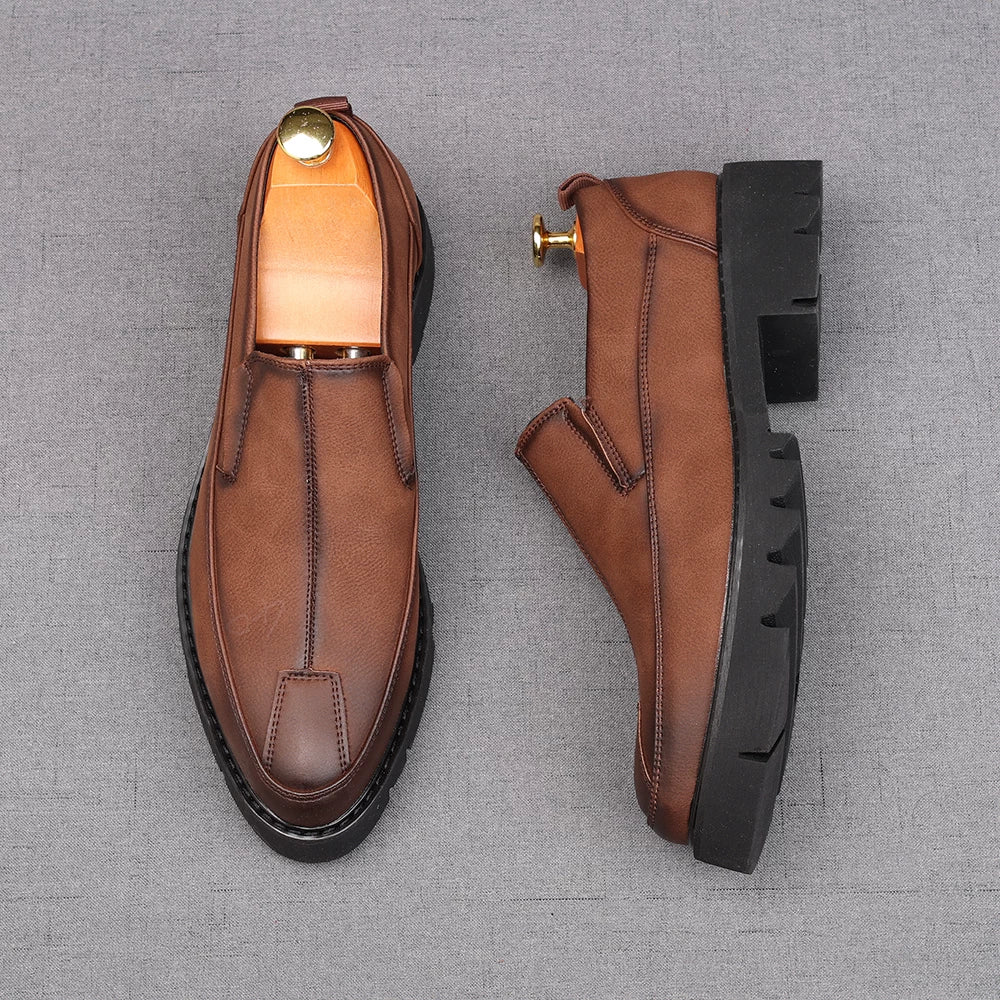 Men's Loafers, Height Increasing, Thick Sole