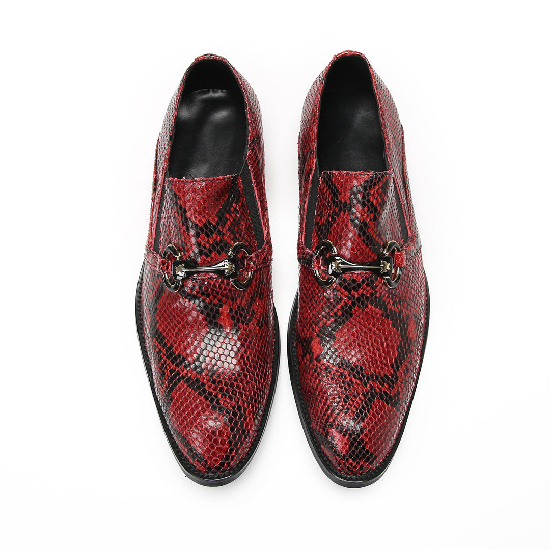 Men's Leather Loafers – Pointed Toe, British Style – Style 87