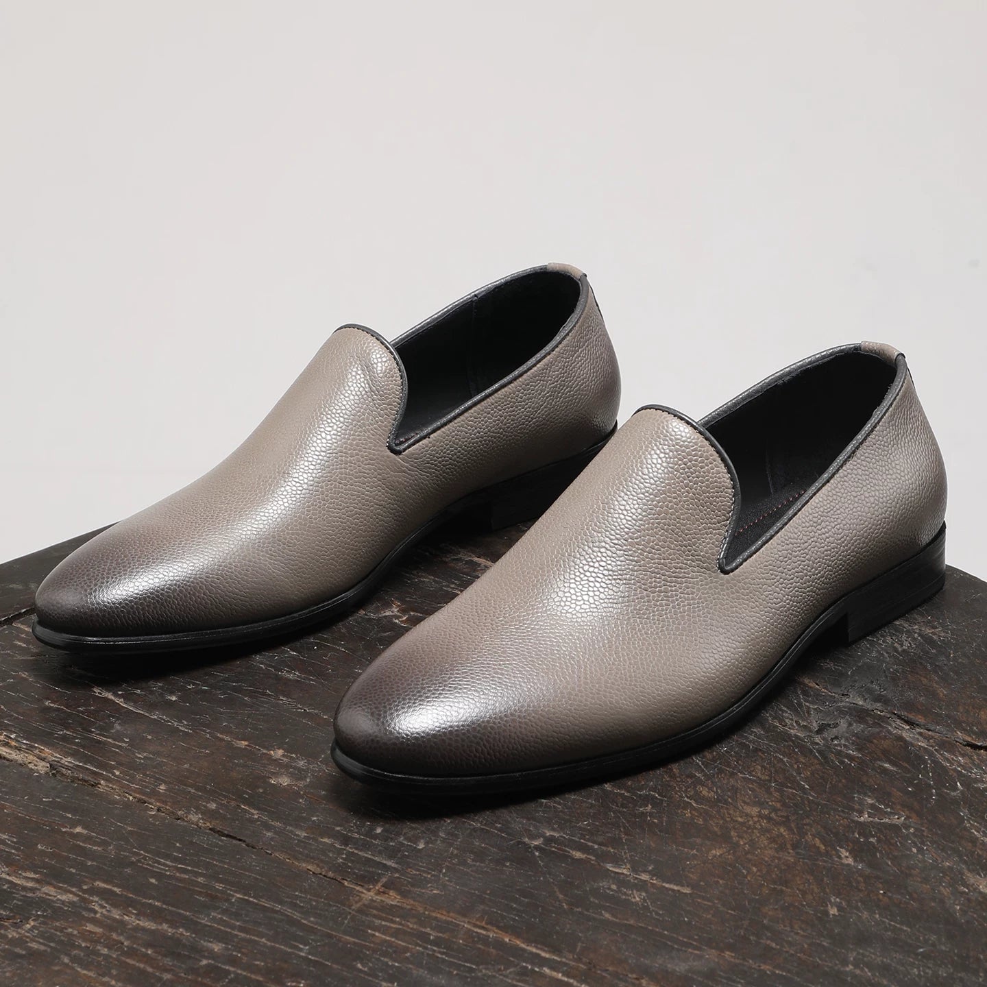Men's Genuine Leather Loafers, Breathable, Slip-On