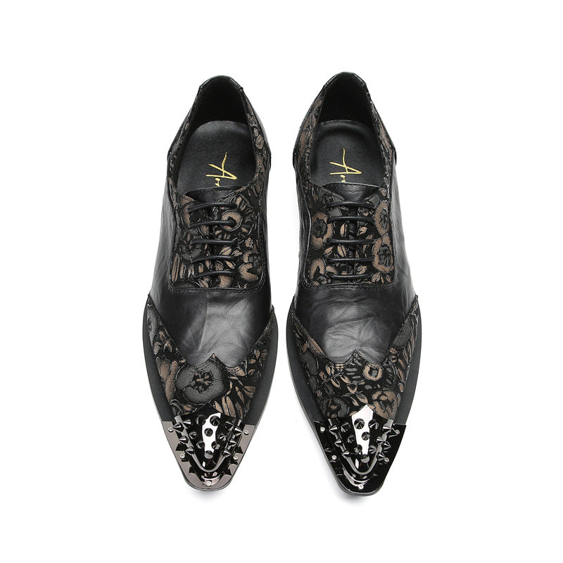 Men's Leather Formal Shoes – Pointed Toe, Business – Style 84