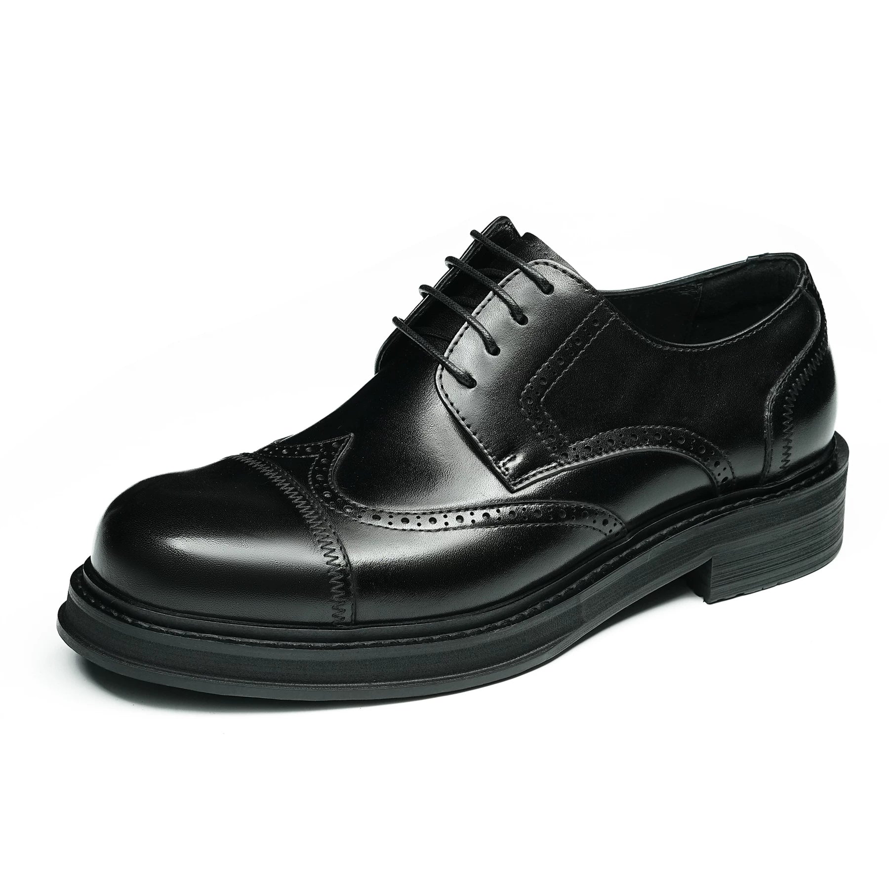 Men's Derby Shoes, Height Increasing, Business