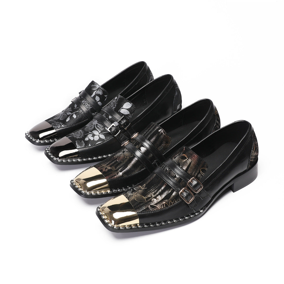 Men's Black Leather Dress Shoes – Business, Wedding – Style 59