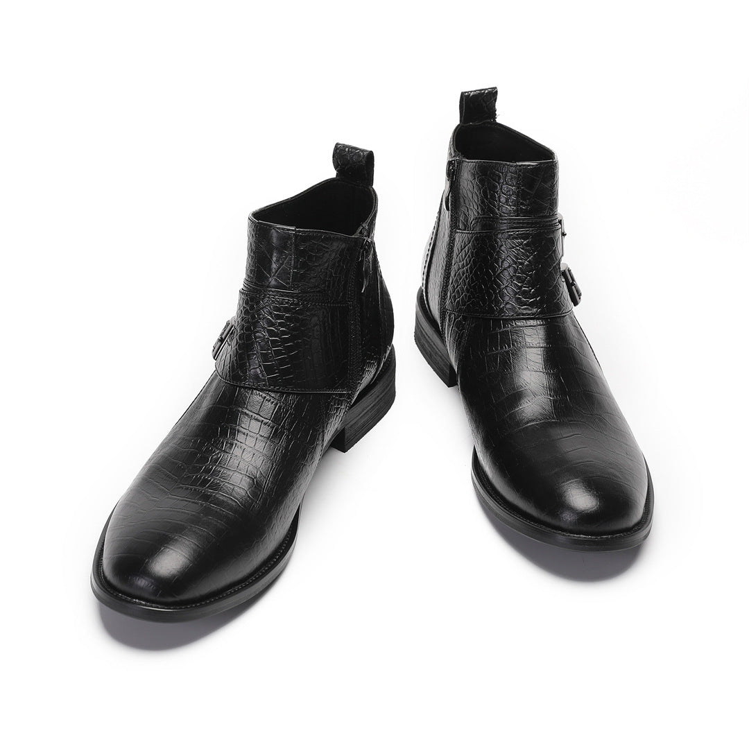 Men's Leather Chelsea Boots – Business, British Style – Style 13