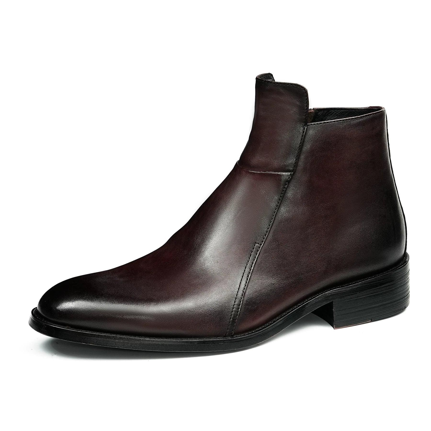 Men's Genuine Leather Martin Boots, Pointed Toe, British Style