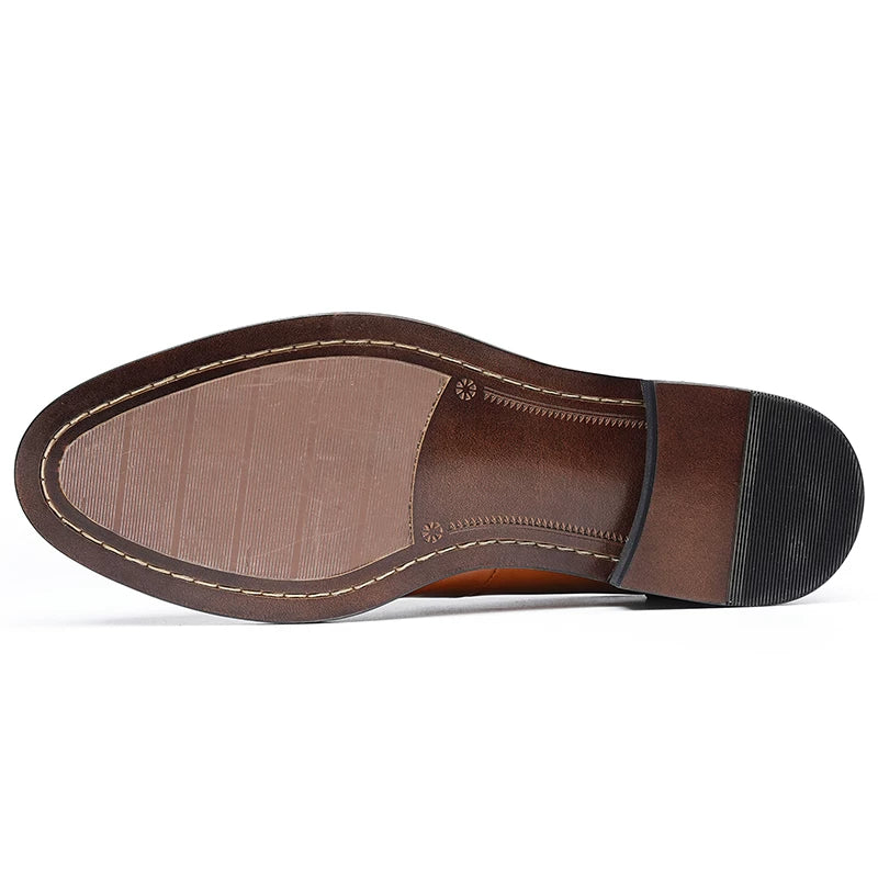 Men's Genuine Leather Derby Shoes, Business, Formal