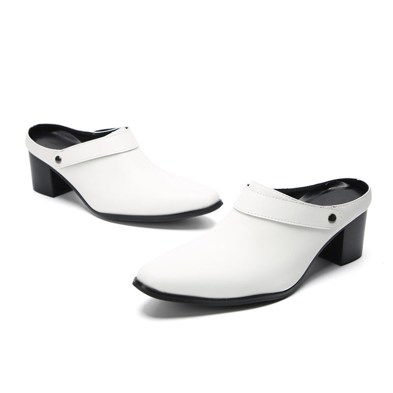 Men's White Slippers