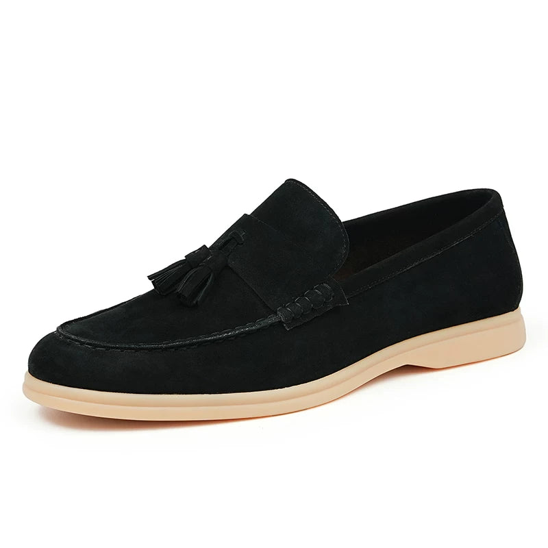 Men's Genuine Leather Loafers, Slip-On, Soft Sole
