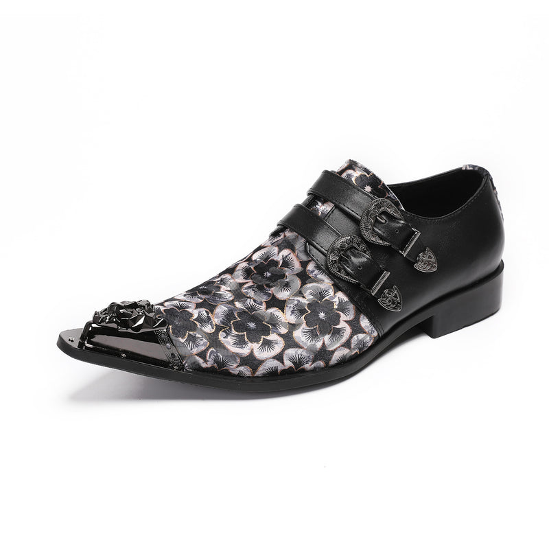 Men's Leather Derby Formal Shoes, Business, Wedding, Style 96