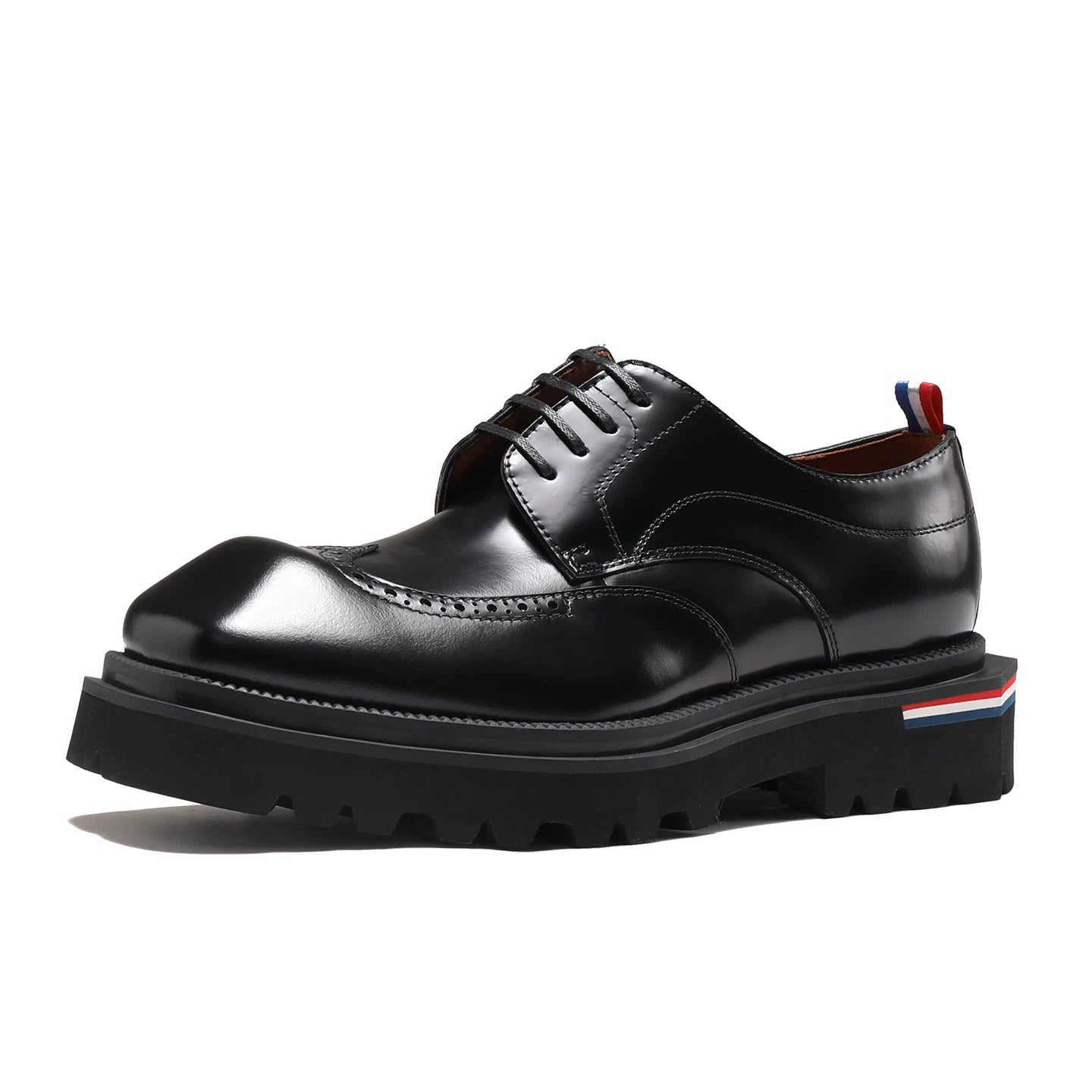 Men's Genuine Leather Derby Shoes, Height Increasing, Thick Sole