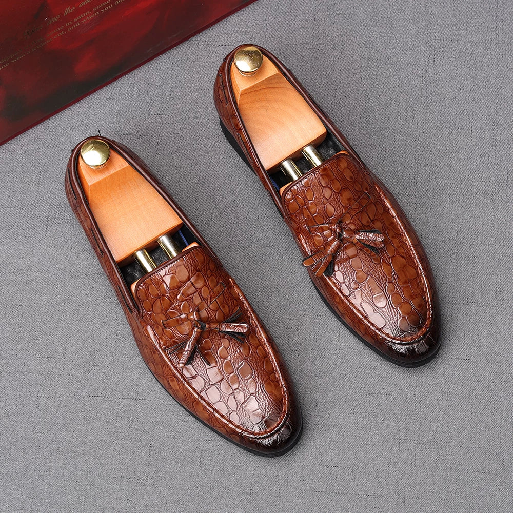 Men's Loafers, Height Increasing, Pointed Toe