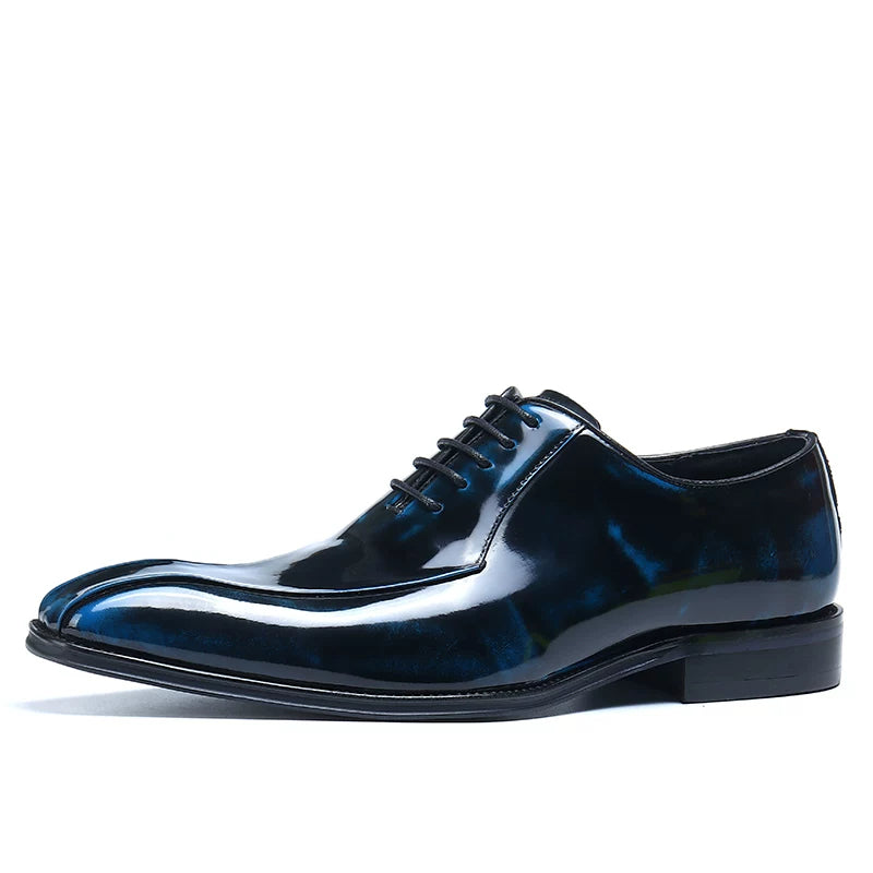 Men's Genuine Leather Wedding Shoes, Handmade, Pointed Toe