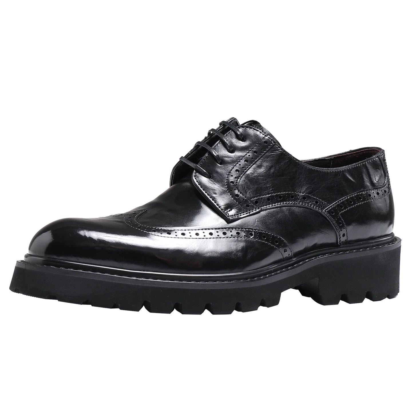 Men's Derby Shoes, Thick Sole, British Style