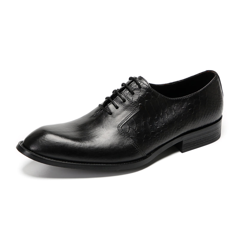 Men's Leather Oxford Formal Shoes, Pointed Toe, Business, Style 56