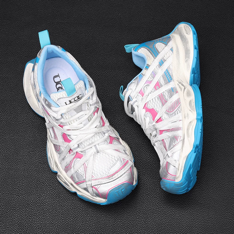 Men's Chunky Sneakers, Height Increasing, Breathable