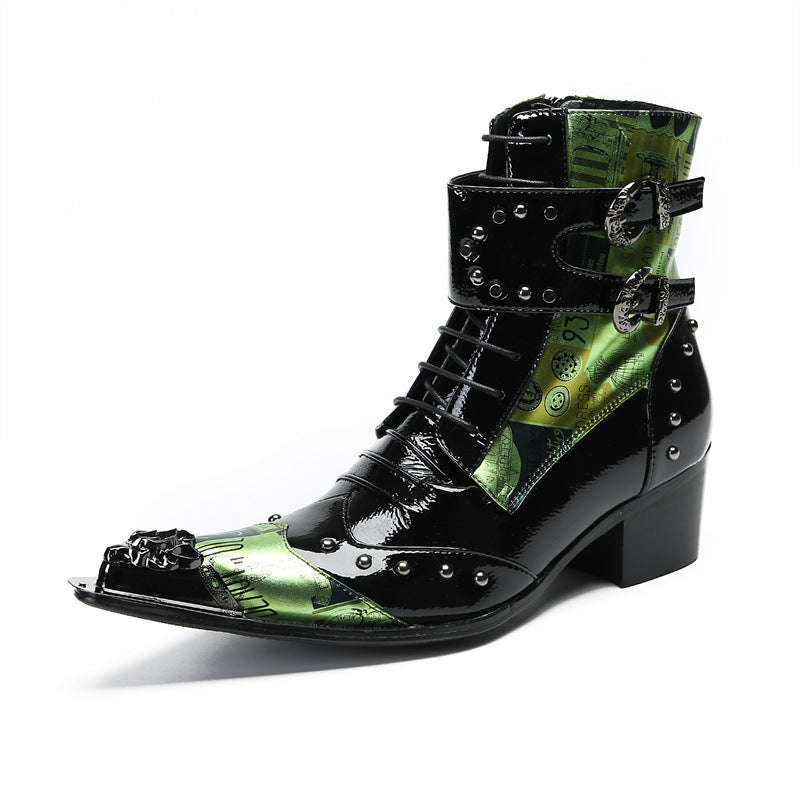 Men's Green Martin Boots – Retro