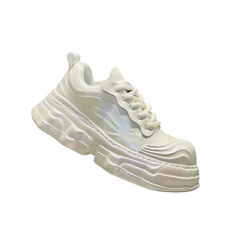 Men's Height-Increasing Platform Breathable Big-Toe Trendy Chunky Dad Sneakers