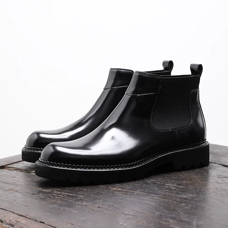 Men's Chelsea Boots, Thick Sole, British Style