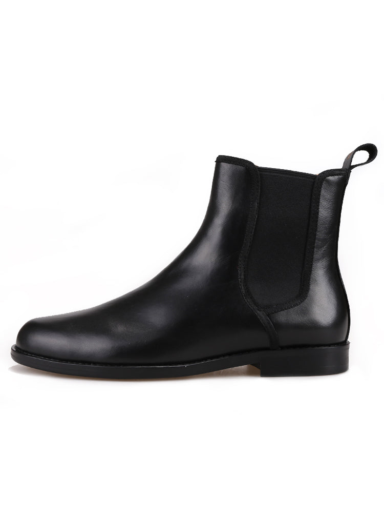 Men's Italian cowhide Chelsea boots, men's shoes, winter short boots, classic handmade casual leather boots, British trendy boots
