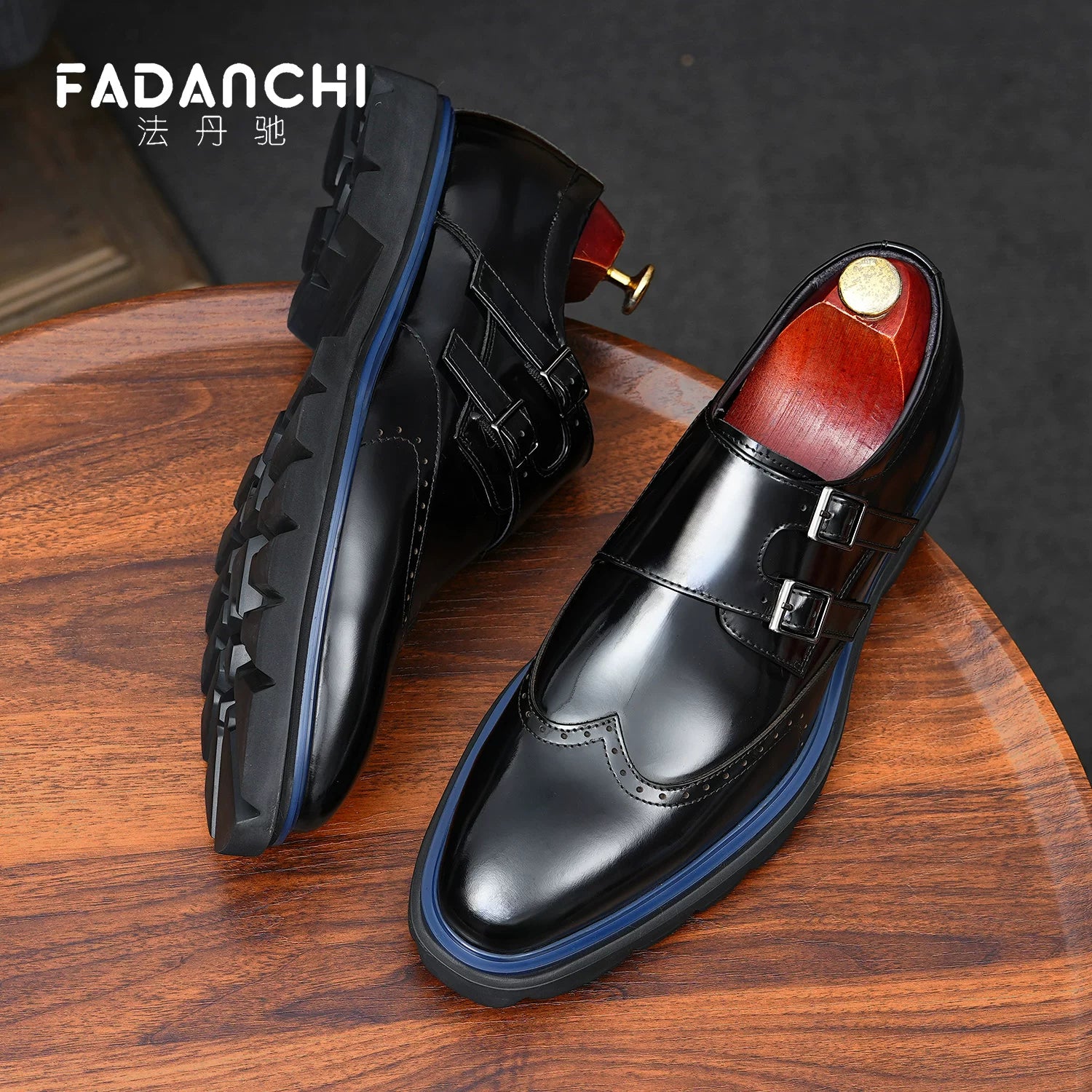 Men's Patent Leather Leather Shoes, Glossy, Business
