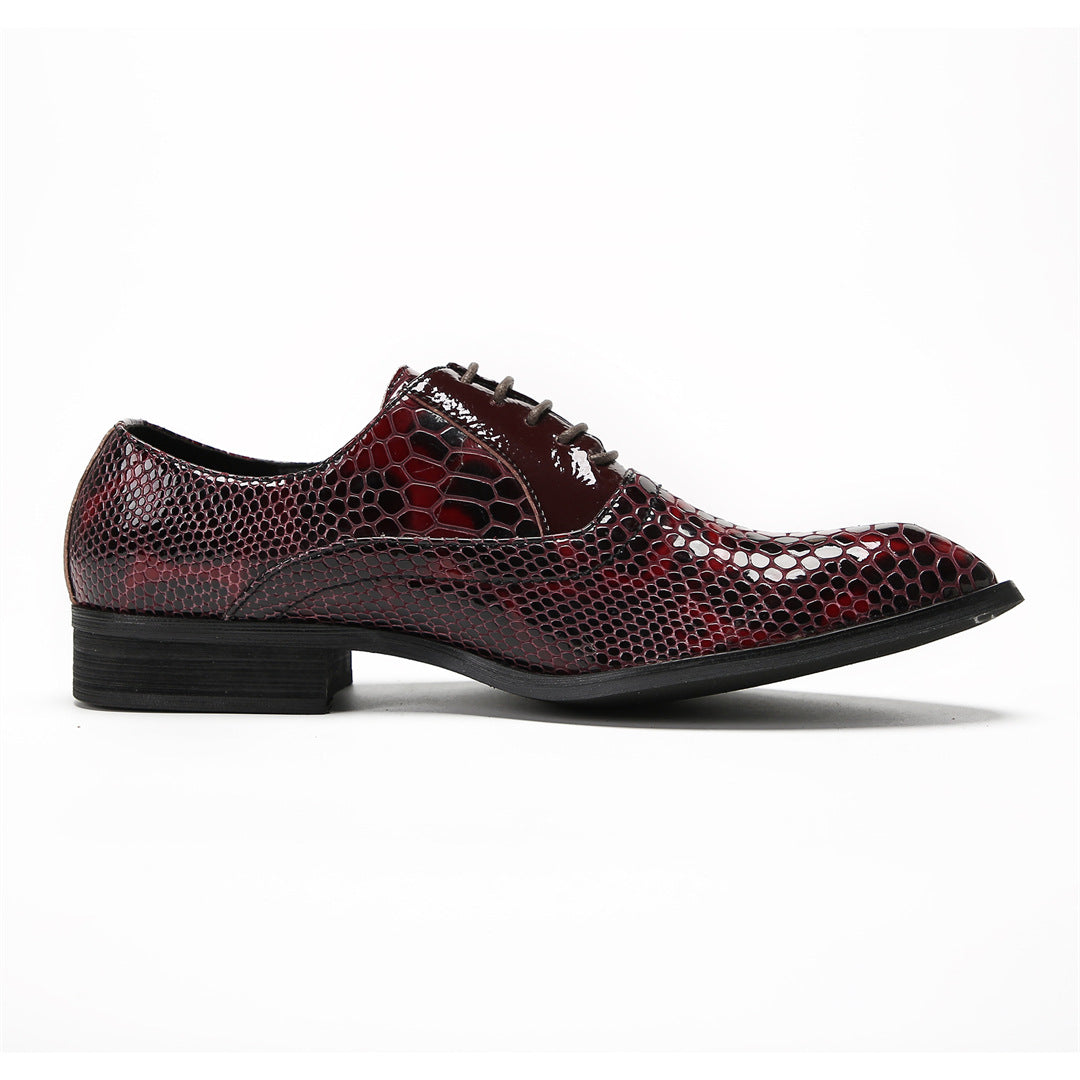 Men's Leather Oxford Formal Shoes – Pointed Toe, Business – Style 35