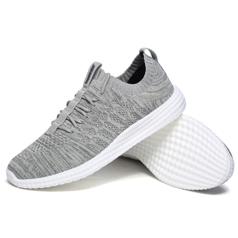 Men's Gray Sneakers, Woven