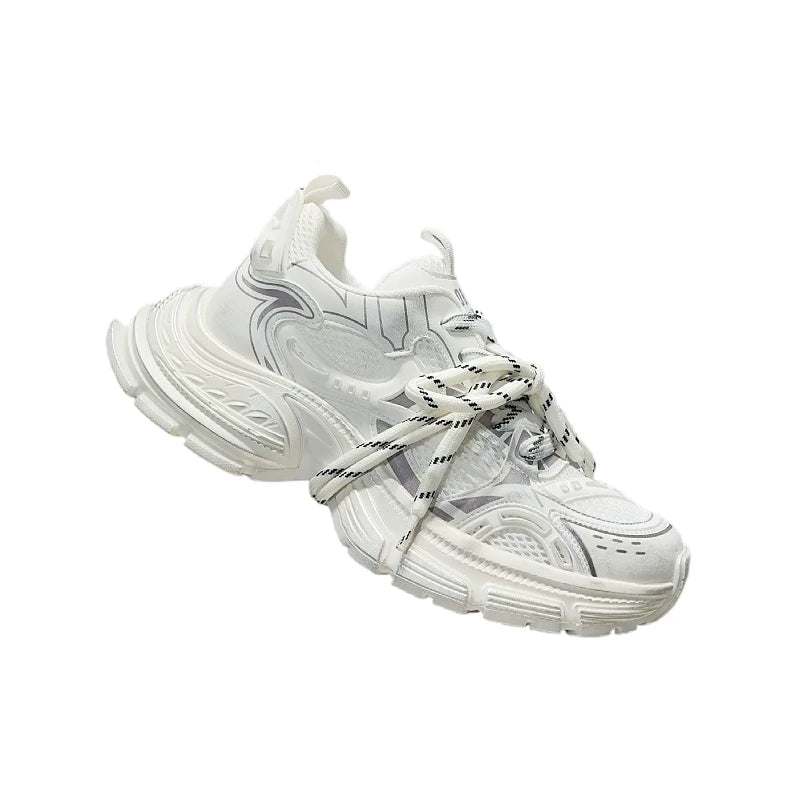Men's Platform Breathable Mesh Chunky Dad Sneakers Summer New