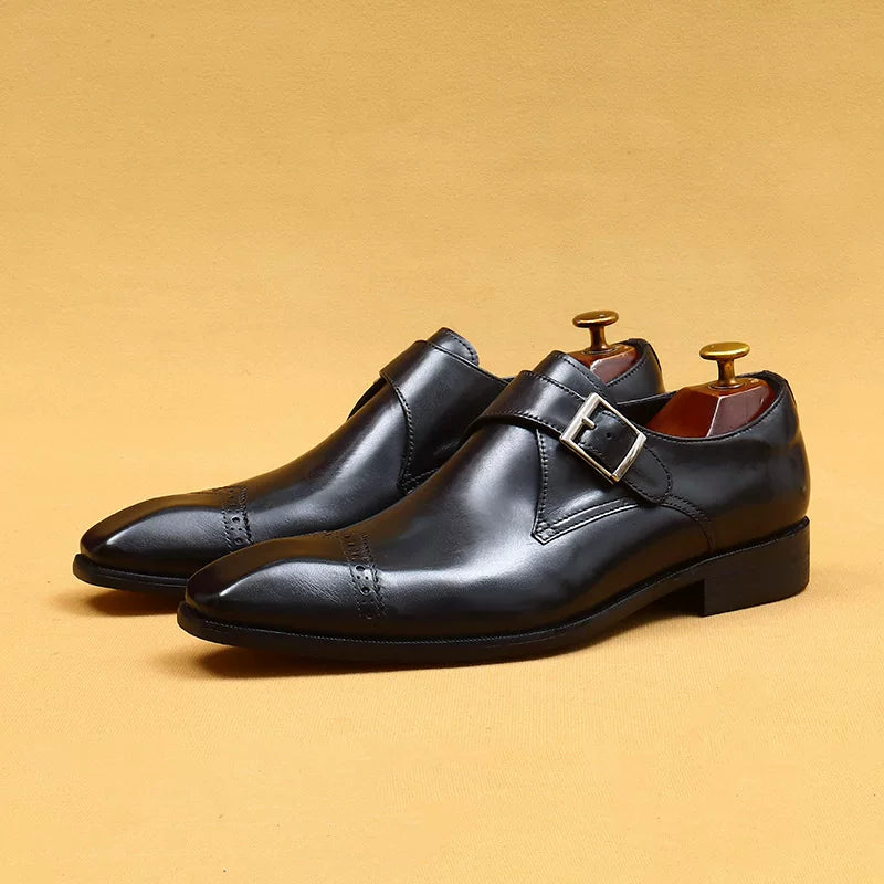 Men's Genuine Leather Leather Shoes, British Style, Business