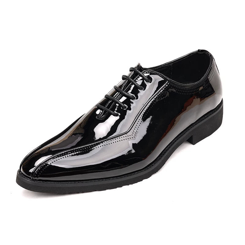 Men's Derby Shoes, Height Increasing, Pointed Toe