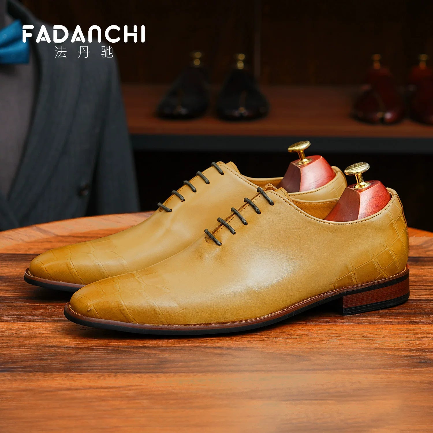 Men's Genuine Leather Leather Shoes, Breathable, Business