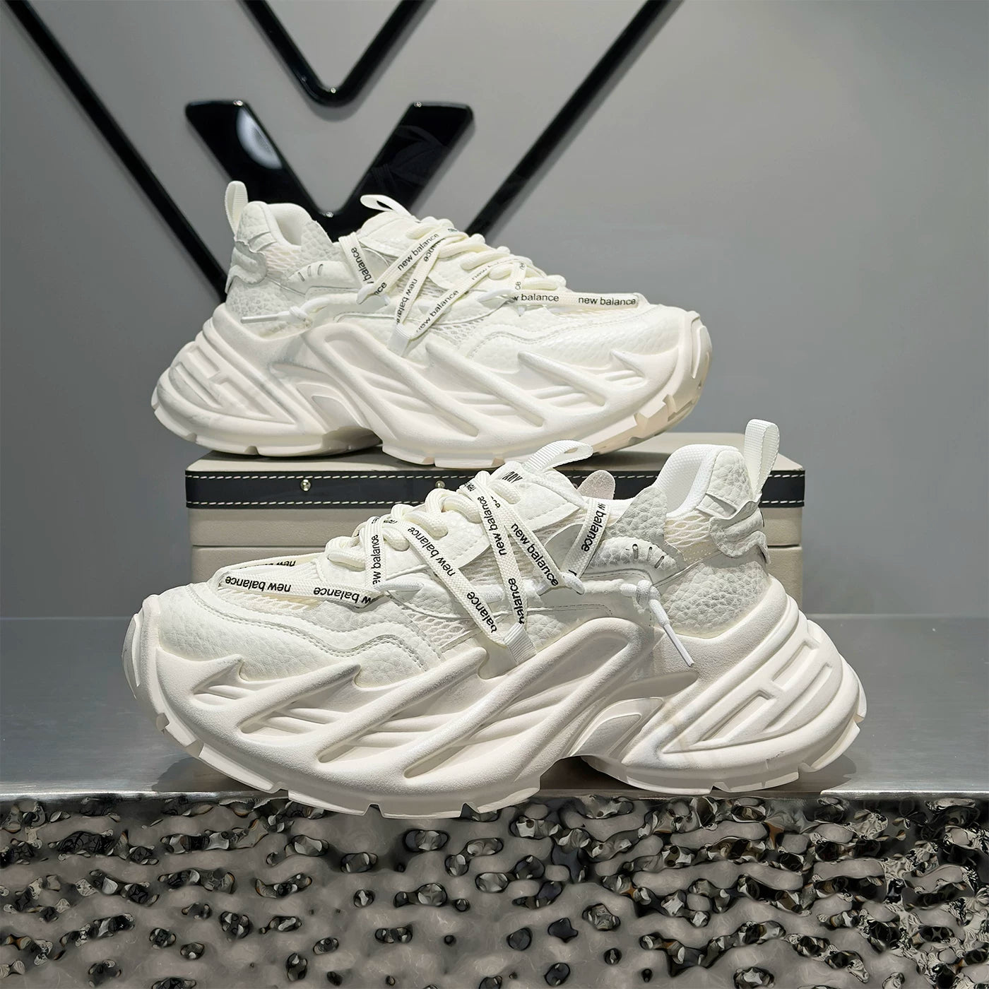 Men's Height-Increasing Platform Breathable Mesh Chunky Dad Sneakers Summer
