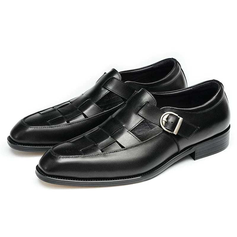 Men's Genuine Leather Sandals, Breathable