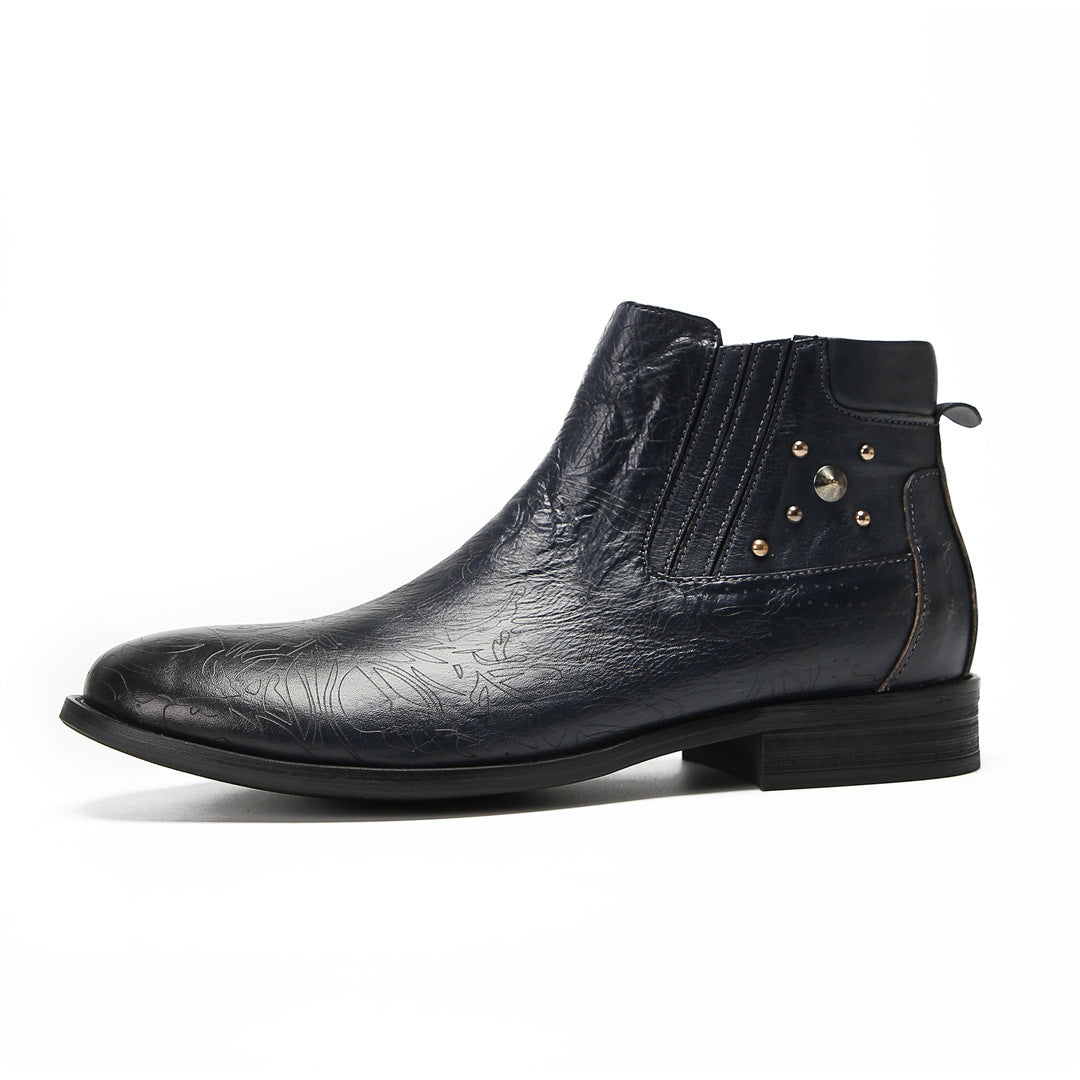 Men's Leather Chelsea Boots – Business, Handmade – Style 13