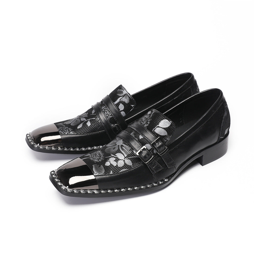 Men's Black Leather Dress Shoes – Business, Wedding – Style 59